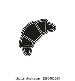 vector croissant illustration, bakery food