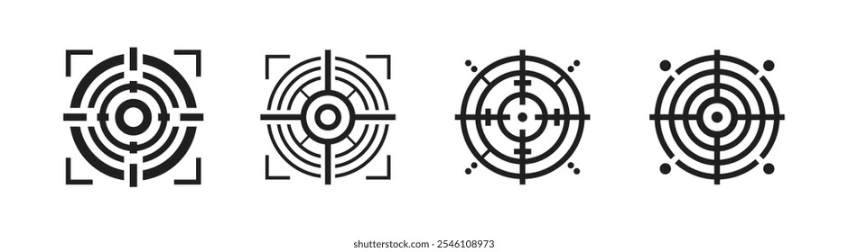 Vector Cross Hairs Icon Set