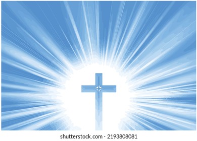 Vector of Cross of Jess Christ, Cross background.