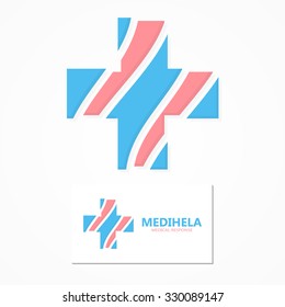 Vector cross medical logo  
