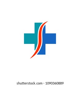 vector cross medical logo template vector design editable