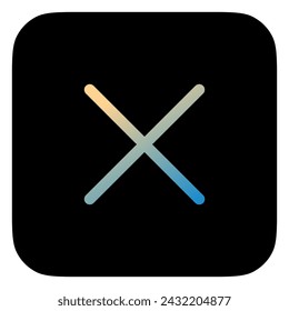 Vector cross multiply close remove mark icon. Perfect for app and web interfaces, infographics, presentations, marketing, etc.