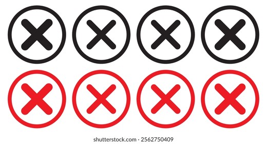 Vector cross multiply close remove mark icon. Perfect for app and web interfaces, infographics, presentations, marketing, etc.