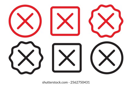 Vector cross multiply close remove mark icon. Perfect for app and web interfaces, infographics, presentations, marketing, etc.