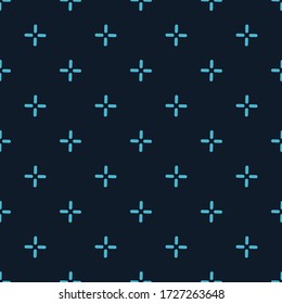 Vector cross stich plus seamless pattern, geometric background. Aim seamless patern. Stock vector illustration