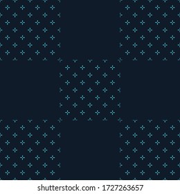 Vector cross stich plus seamless pattern, geometric background. Aim seamless patern. Stock vector illustration