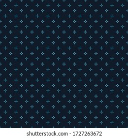 Vector cross stich plus seamless pattern, geometric background. Aim seamless patern. Stock vector illustration