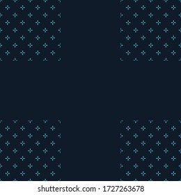 Vector cross stich plus seamless pattern, geometric background. Aim seamless patern. Stock vector illustration