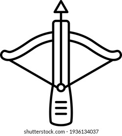Diseño del icono de contorno cruzado de vectores
