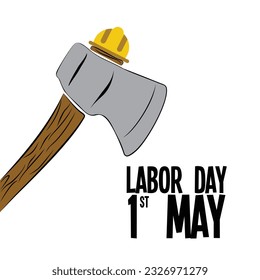 vector Crossed axes isolated on white background axes illustration vector and tools axes vector design and labor day 1st may banner design 