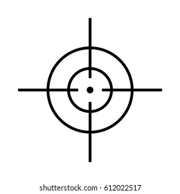 Vector crosshair target icon