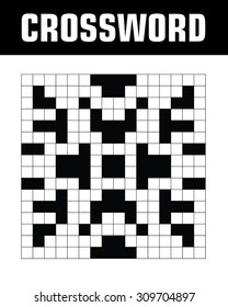 Vector Crossword Puzzle Template