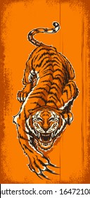 Vector Crouching Tiger