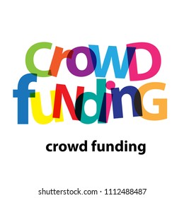 Vector crowd funding. Broken text
