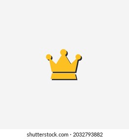 Vector of crown 3d icon isolated