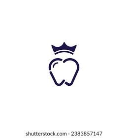 diseño de logotipo dental de la corona vectorial	