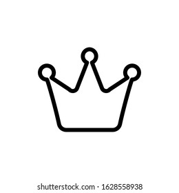 Vector, crown icon  Line design template