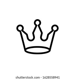 Vector, crown icon  Line design template