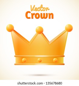 Vector crown isolated