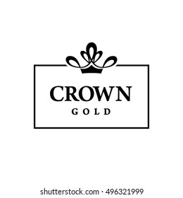 Vector crown logo.