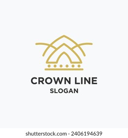 Vector crown logo icon design vector template