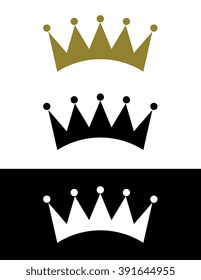 Vector Crown Set in Colour, Black and Reverse