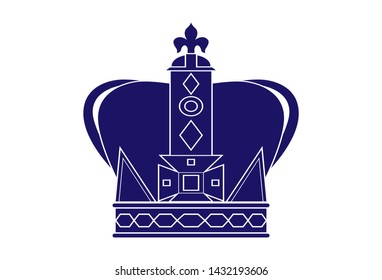 vector crown silhouette. a symbol of power