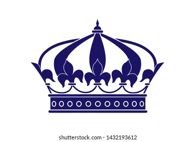 vector crown silhouette. a symbol of power