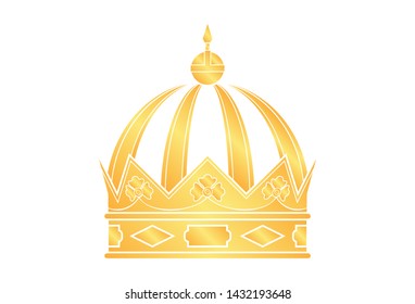 vector crown silhouette. a symbol of power