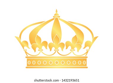 vector crown silhouette. a symbol of power