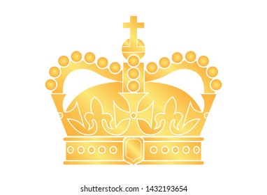 vector crown silhouette. a symbol of power