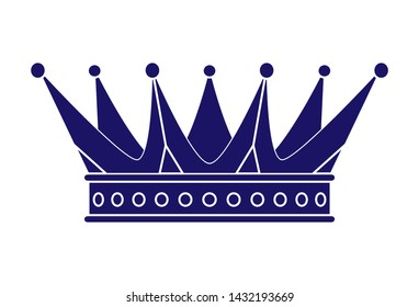 vector crown silhouette. a symbol of power