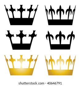 vector crown symbols