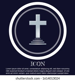 vector crucifix icon logo company