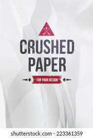 Vector crushed paper texture