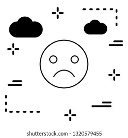 Vector Cry Emoji Icon
