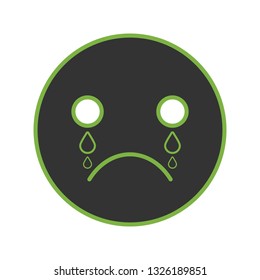 Vector Cry Emoji Icon