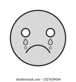 Vector Cry Emoji Icon