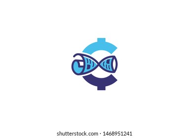 Vector crypto currency logo design template. Isolated on white background.