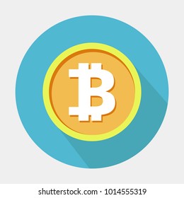 Vector of crypto currency symbol and coins image for using in mobile applications or mobile web project