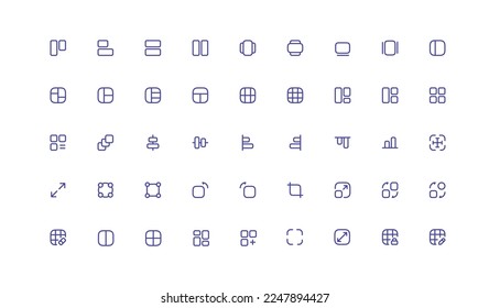 
Vector Crypto-Company Icons Set  for business