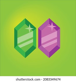 Vector crystal icon for any kind of graphic work. It is mostly useful for game developing. 


