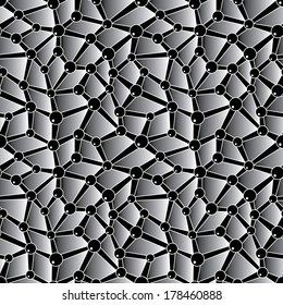 Vector crystal  lattice seamless background