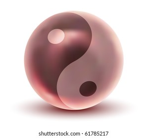 Vector Crystal Yin Yang Sphere