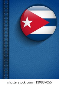 Vector - Cuba Flag Button in Jeans Pocket