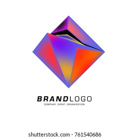 Vector Cube Abstract Colorful Logo Design Stock Vector (Royalty Free ...