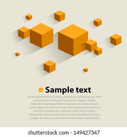 Vector cube background