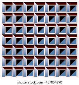 vector cubes and square background pattern design