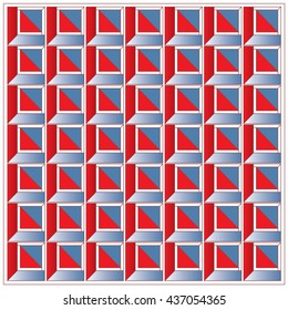 vector cubes and square background pattern design