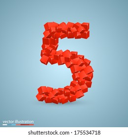 Vector cubes as a symbol font. 5